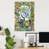 CLASSIC WIZARD OF OZ POSTER - alle Buchzeichen! (Heimbüro)