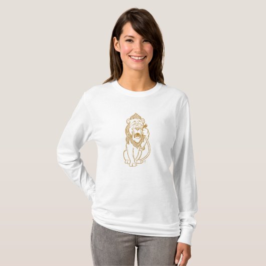 Classic Wizard Oz - Sad Cofeige Lion T-Shirt (Vorne ganz)