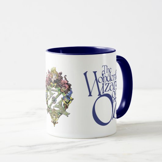 Classic Wizard von Oz Royalty Blue & White Tasse (VorderseiteRechts)