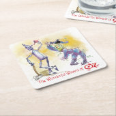 Classic Wizard von Oz Scarecrow & Tin Man Unterset Rechteckiger Pappuntersetzer (angewinkelt)