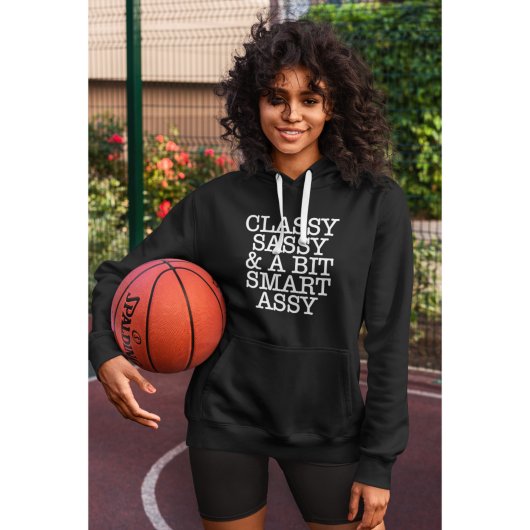 Classic Women's Cool Black Hoodie