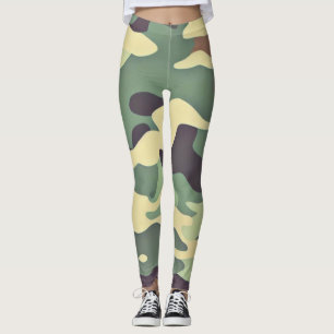 Classic Woodland Camouflage Leggings