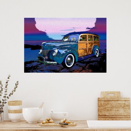 Classic Woody Poster (Küche)