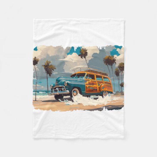 Classic Woody Wagon Fleecedecke (Vorderseite)