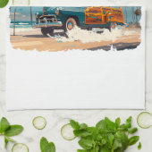 Classic Woody Wagon Geschirrtuch (Gefaltet)