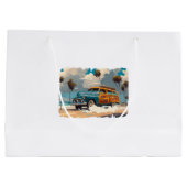 Classic Woody Wagon Große Geschenktüte (Rückseite)