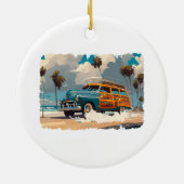 Classic Woody Wagon Keramik Ornament (Hinten)
