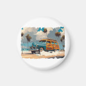 Classic Woody Wagon Magnet (Vorne)