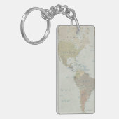 Classic World Map Schlüsselanhänger (Vorderseite links)