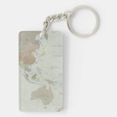 Classic World Map Schlüsselanhänger (Rückseite)