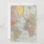 Classic World Travel Baby Shower Invitation Einladung (Rückseite)