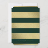 Classic Wreath EDITABLE FARBEN Abschluss Einladung (Rückseite)