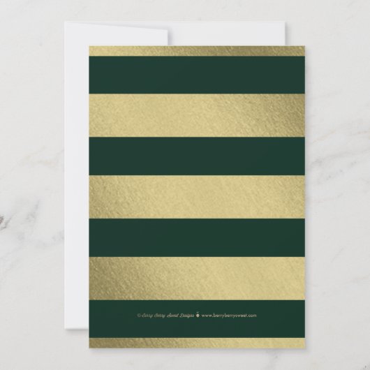 Classic Wreath EDITABLE FARBEN Abschluss laden Einladung (Rückseite)