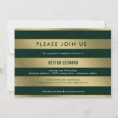 Classic Wreath EDITABLE FARBEN Abschluss laden Einladung (Rückseite)