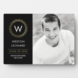 Classic Wreath EDITABLE FARBEN Abschluss Plaque Fotoplatte