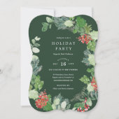 Classic Wreath Holiday Party - Einladung (Vorderseite)