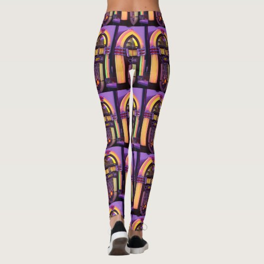 Classic Wurlitzer Jukebox Leggings (Rückseite)