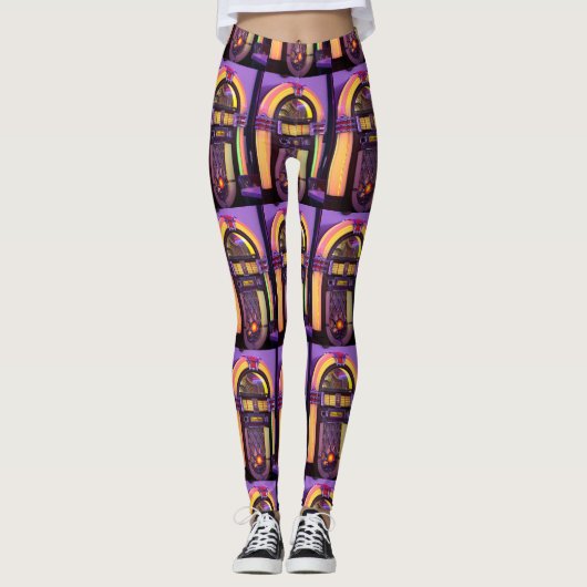 Classic Wurlitzer Jukebox Leggings (Vorderseite)