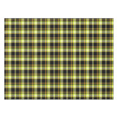 Classic Yellow Black Plaid Pattern Retro Tartan Tischdecke (Vorderseite (Horizontal))