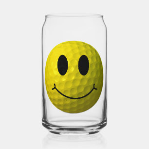 Classic Yellow Face Golf Ball Dosenglas