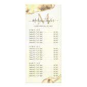 Classic Yellow Glitzer Agate Marble Monogram Werbekarte (Vorne)