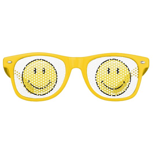 Classic Yellow Happy Face Sonnenbrille (Vorderseite)