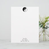 Classic Yin Yang Briefkopf (Stehend Vorderseite)