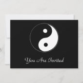 Classic Yin Yang Einladung (Vorderseite)