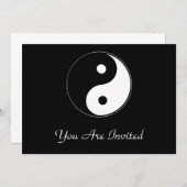 Classic Yin Yang Einladung (Vorne/Hinten)