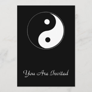 Classic Yin Yang Einladung