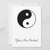 Classic Yin Yang Einladung (Vorderseite)
