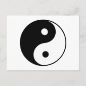 Classic Yin Yang Postkarte (Vorderseite)
