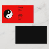 Classic Yin Yang Visitenkarte (Vorne/Hinten)