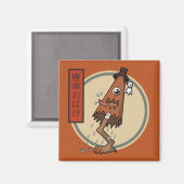 Classic Yokai Karakasa-obake - Japanische Folklore Magnet (Vorderseite/Rückseite)