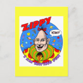 Classic Zippy Yellow Postkarte (Vorderseite)