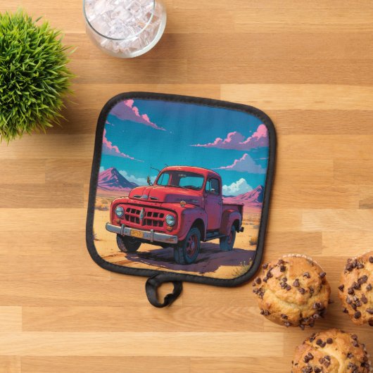 Classical American Pickup  Topflappen (Oben Unten)