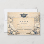 Classical Architecture Graduatio RSVP Karte (Vorderseite)