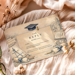 Classical Architecture Graduatio RSVP Karte