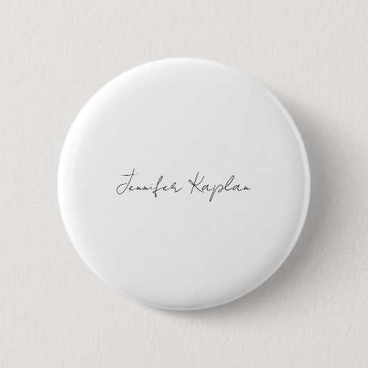 Classical Black & White Minimalist Professional Button (Vorderseite)