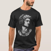 Classical Bust with steampunk Headphones T-Shirt (Vorderseite)