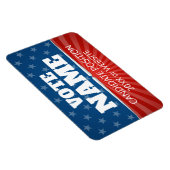 Classical Campaign - iconic stars stripes red blue Magnet (Rechte Seite)