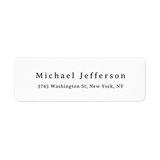 Classical Creative Trendy Black & White Minimalist (Vorne)