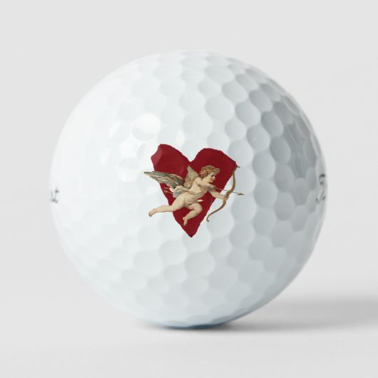 Classical Cupid Romantic Modern Wedding Elegant  Golfball (Vorderseite)