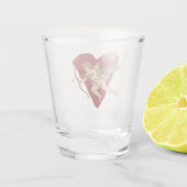 Classical Cupid Romantic Modern Wedding Favor Gift Schnapsglas (Rückseite)