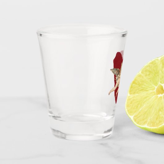 Classical Cupid Romantic Modern Wedding Favor Gift Schnapsglas (Links)