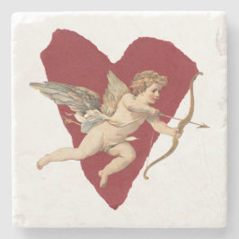 Classical Cupid Romantic Modern Wedding  Steinuntersetzer