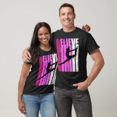 Classical Dance Pink Team Fan Believe Motivational T-Shirt (Unisex)