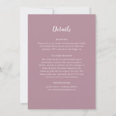 Classical Geometric Mandala Pattern Wedding Einladung (Rückseite)