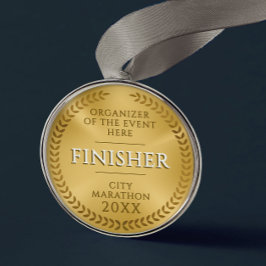 Classical Gold Lawrel Finisher Sport Race Medal Ornament Aus Metall