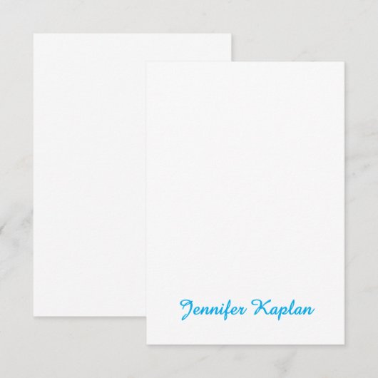 Classical Handwriting Minimalist Professional Begleitkarte (Vorne/Hinten)